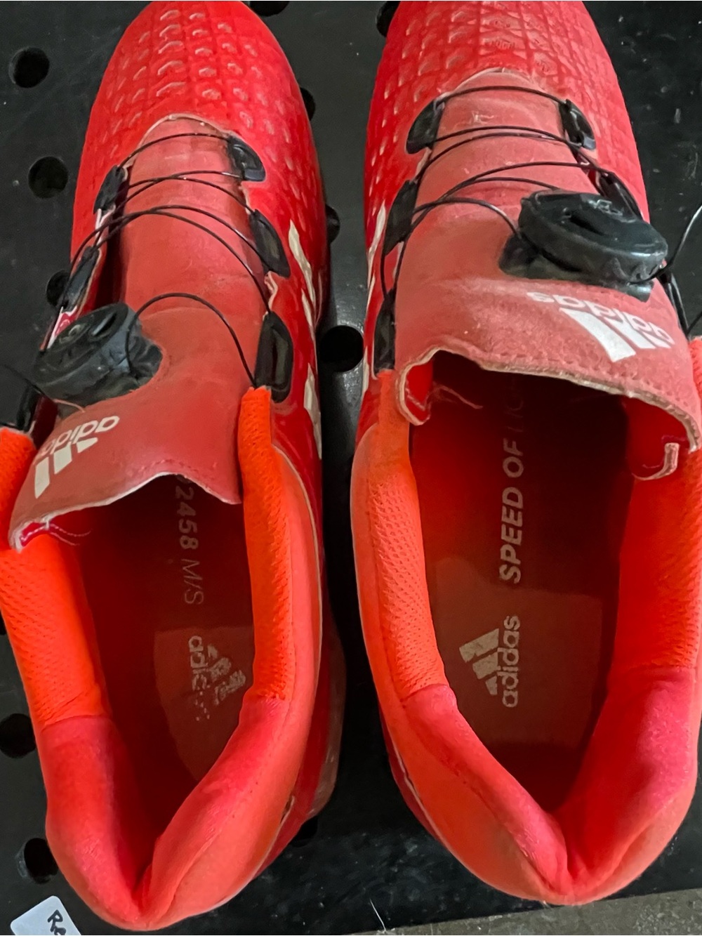 Adidas Men’s Leistung Weightlifting Training Shoes Red Size 13 - Picture 7 of 8